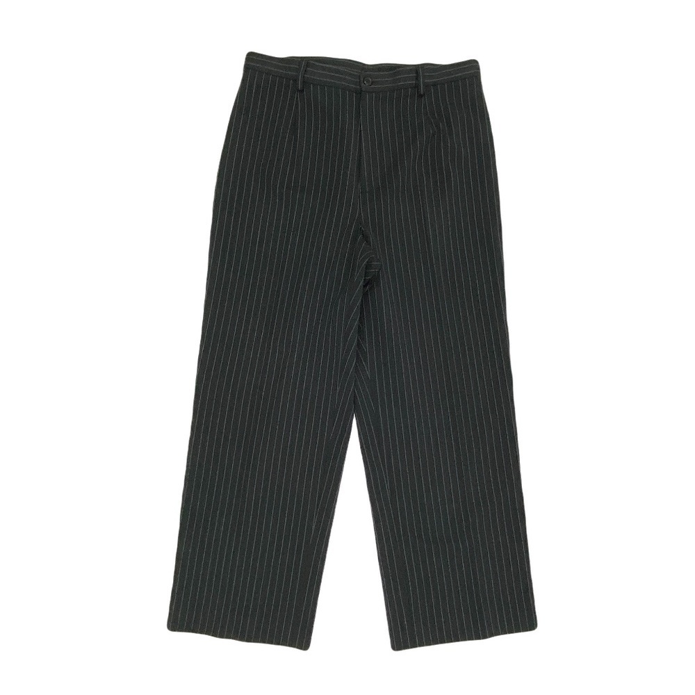 Rafaella Straight Cropped Women's size 10 Pinstripes White Black Denim jeans